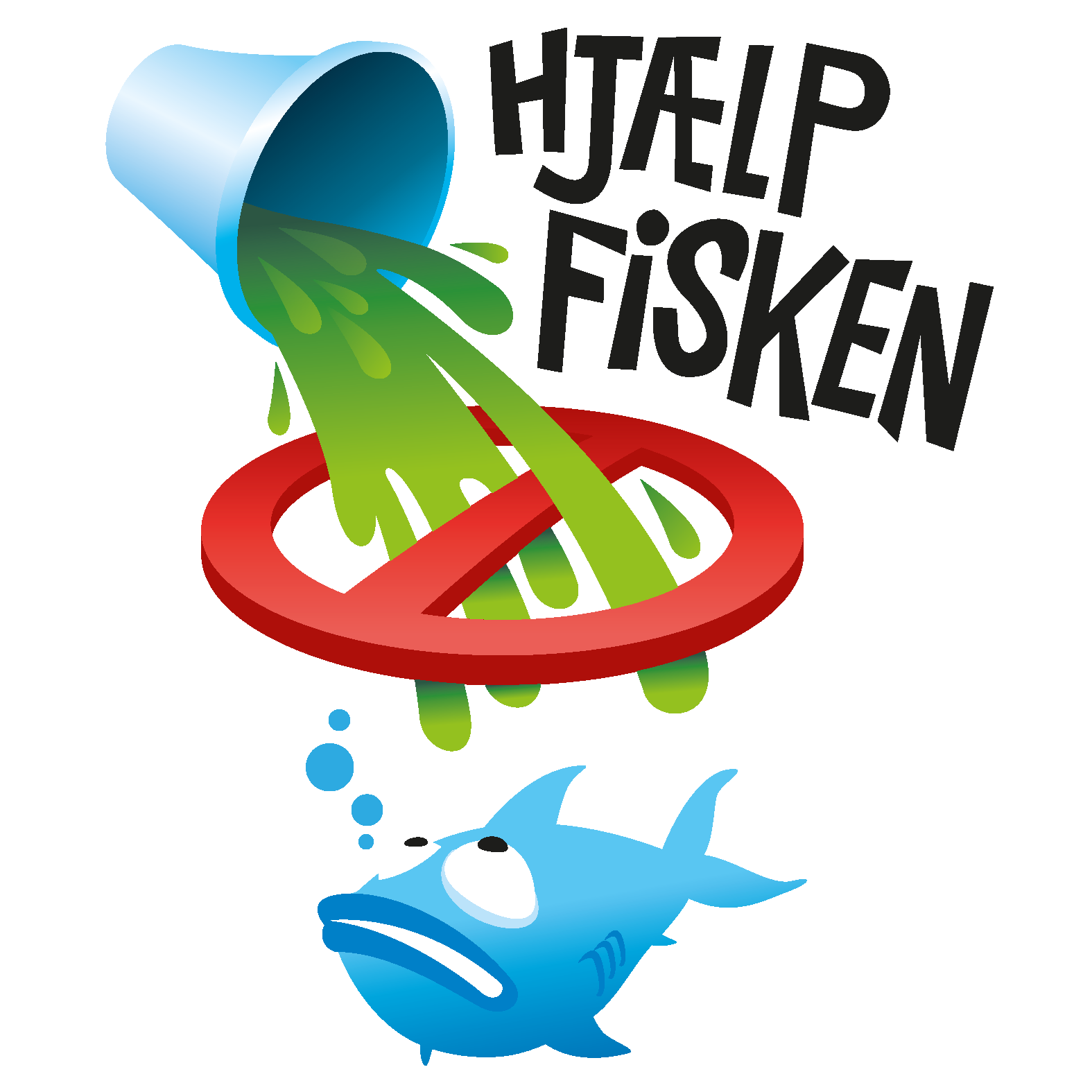 hjælp fisken logo m tekst